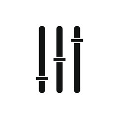 equalizer symbol shaped icon vector on white background