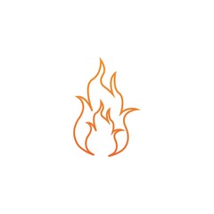 Fire flame vector illustration design template