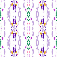 Watercolor Staining. Ikat, Tie Dye Seamless 