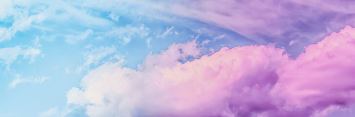 Dreamy surreal sky as abstract art, fantasy pastel colours background for modern design