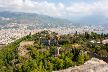 Fototapeta premium panoramic view of the old fortress