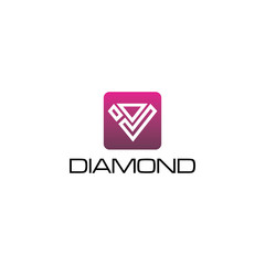 Diamond logo icon design inspiration vector illustration