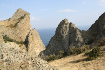 rocks and blue sky