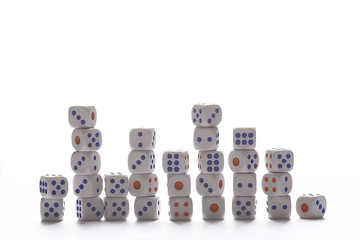 a lot of dice, the texture of the game concept