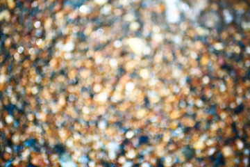 Abstraction of circles on a blurred background.