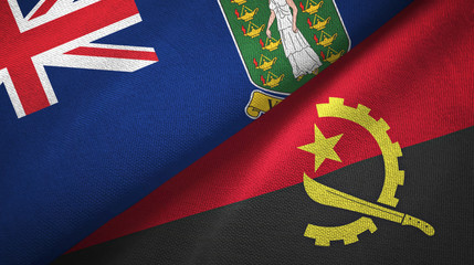 Virgin Islands British UK and Angola two flags
