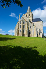 Cerisy-la-Foret church view