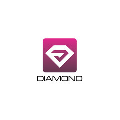Naklejka premium Diamond logo icon design inspiration vector illustration