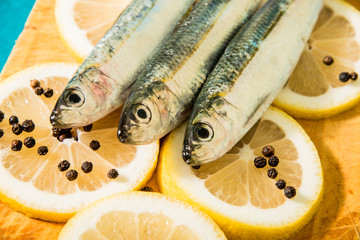  Healthy Mediterranean food, sardines, lemon, omega 3, pepper ...