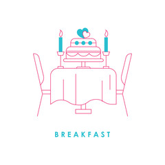  Two pair mug line icon