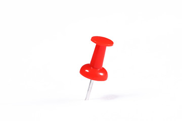 push pin isolated on white background with copy space for your text