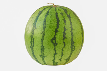 A delicious watermelon isolated on white background