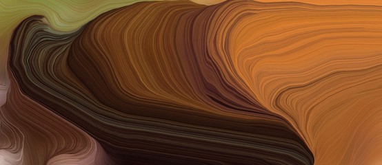 colorful horizontal banner. curvy background illustration with very dark pink, bronze and sienna color