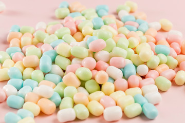 A close-up of colorful and delicious candy