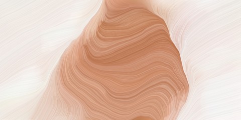 Obraz premium modern curvy waves background illustration with peru, linen and tan color. can be used as wallpaper, background or texture