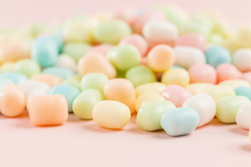 A close-up of colorful and delicious candy