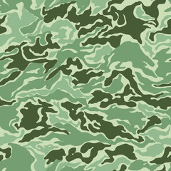 Camouflage military pattern in green.Texture or background