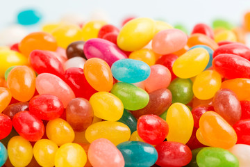 A close-up of colorful and delicious candy