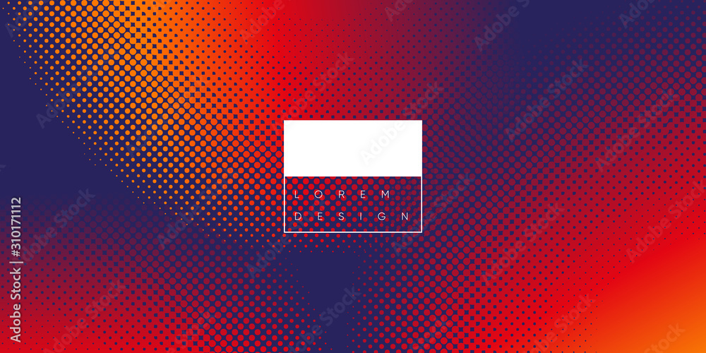 Poster abstract background with halftone gradient effect. eps10 vector.