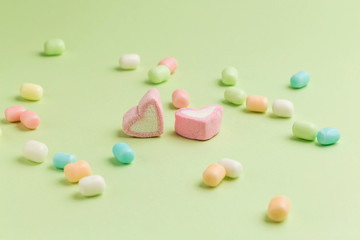 A close-up of colorful and delicious candy