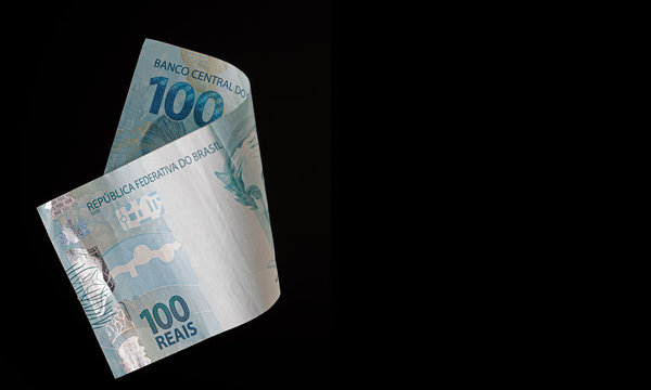 Real banknote detail - brazilian money