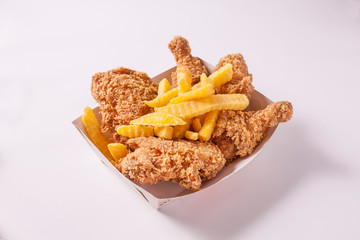 Fried Chicken with french fries