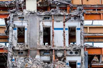 demolition of an office building