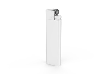 Blank lighter for design presentation, mock up template on isolated white background, 3d illustration.