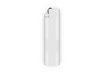 Blank lighter for design presentation, mock up template on isolated white background, 3d illustration.