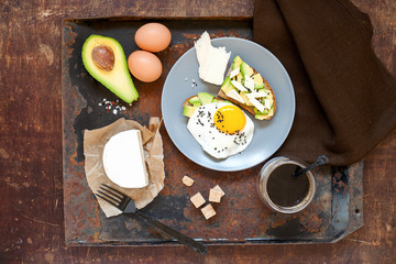 Idea of a healthy breakfast