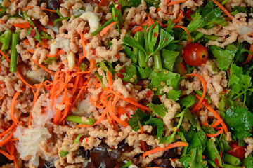 Spicy Minced Pork Salad , thai food