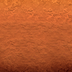 The metal surface is gold color with rough rough textured surface