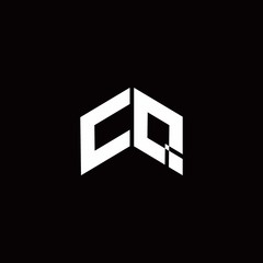 CQ Logo monogram modern design template