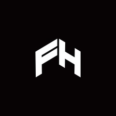 FH Logo monogram modern design template