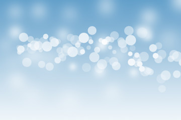 White bokeh on a blue background