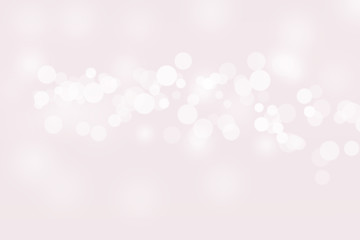 Abstract bokeh lights with soft pink light background