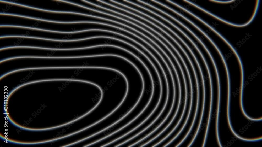 Poster abstract background with curly lines. geometric seamless composition with moving striped pattern. mo