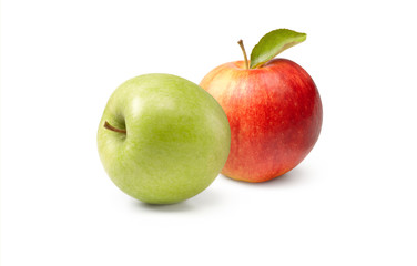 Red and green apple