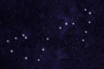 Constellation Scorpio. Against the background of the night sky. Elements of this image were furnished by NASA.