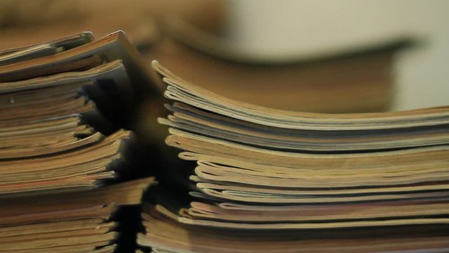 Stacks of Vintage Comic Books