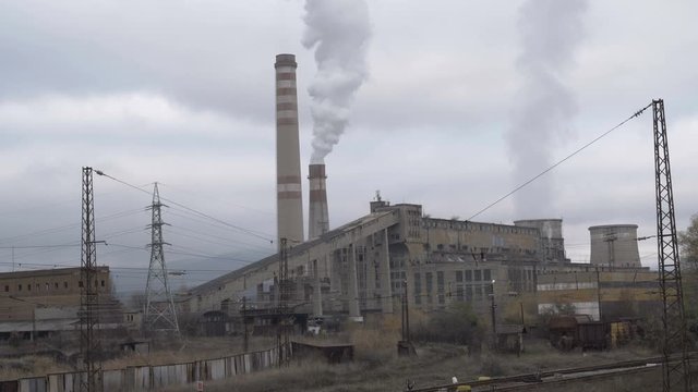 Big metal industry factory in Pernik, Bulgaria