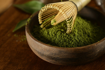 natural organic matcha green tea powder