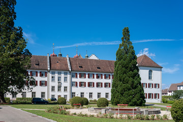 Fototapeta na wymiar Monastery Rheinau in Switzerland