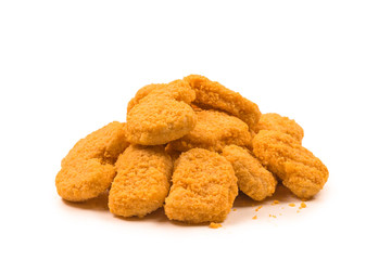 Nuggets isolated on a white background.