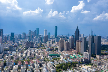 Fototapeta premium Nanjing City, Jiangsu Province, urban construction landscape