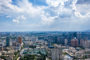 Fototapeta premium Nanjing City, Jiangsu Province, urban construction landscape