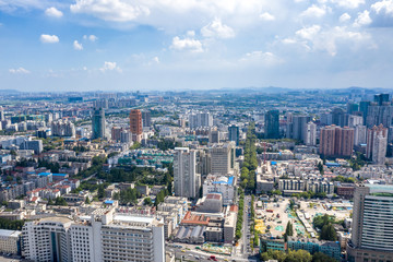 Fototapeta premium Nanjing City, Jiangsu Province, urban construction landscape