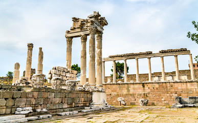 The Temple of Trajan in Pergamon, Turkey