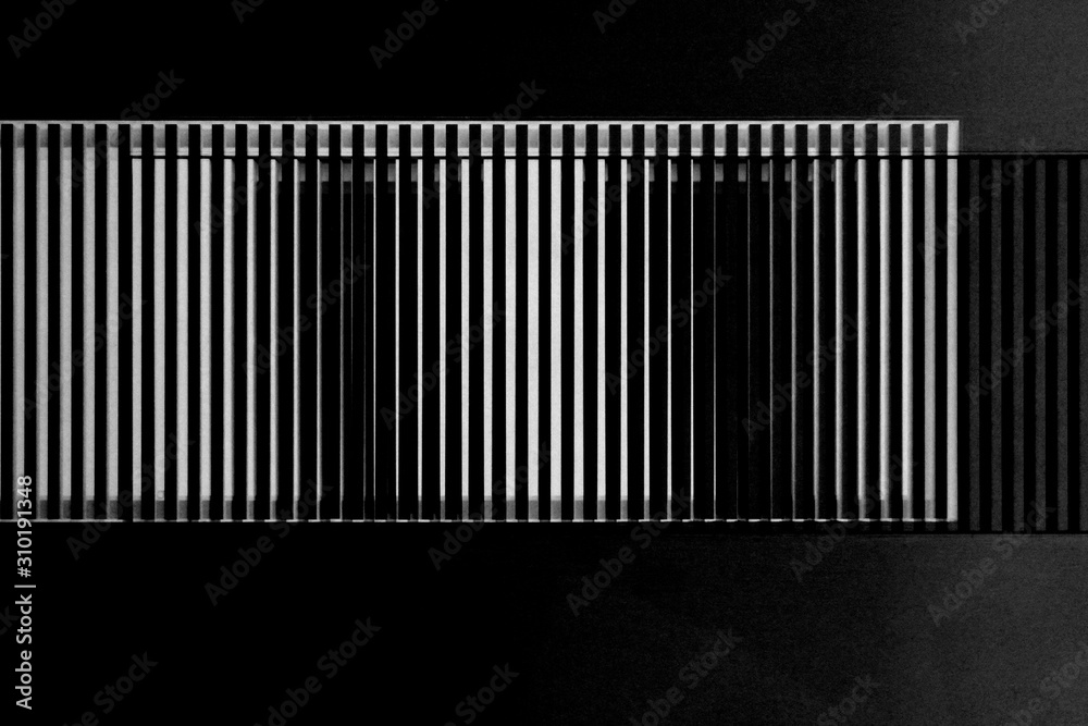 Poster lath structures as pattern with irregular or gently chaotic stripes resembling bar code or business 