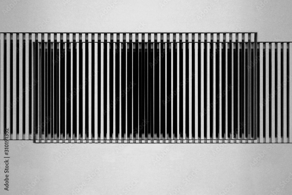 Poster lath structures as pattern with irregular or gently chaotic stripes resembling bar code or business 